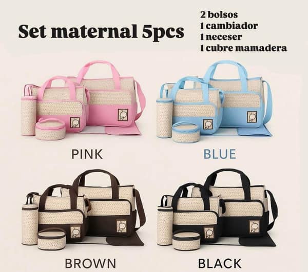 Bolso Maternal 5 piezas
